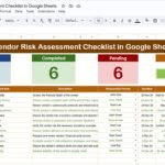 Vendor Risk Assessment Checklist in Google Sheets