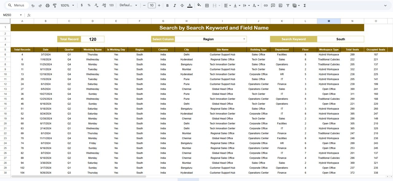 Data Search and Analysis Section