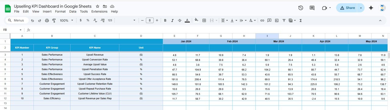 Target Number Input Sheet