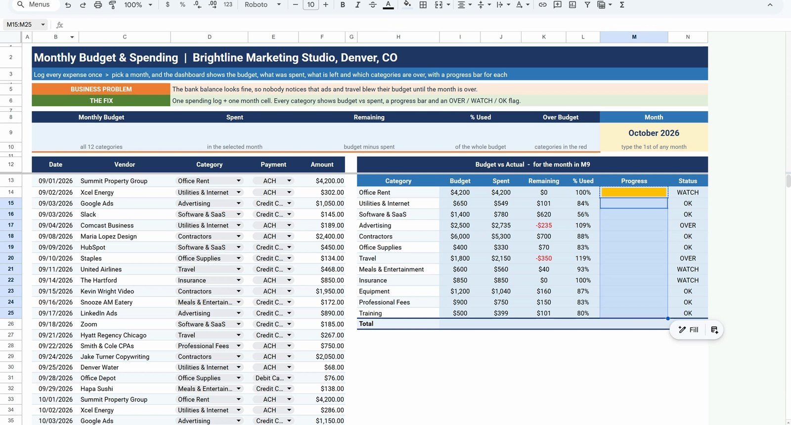 SPARKLINE bar color set by IF