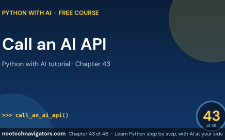 Call an AI API from Python: OpenAI and Anthropic Examples - Python with AI tutorial chapter 43