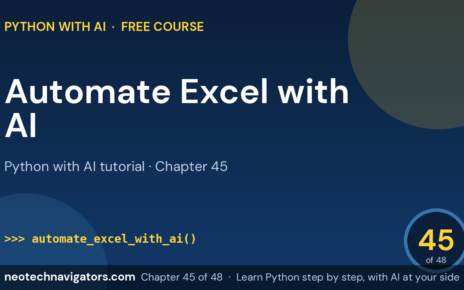 Automate Excel Reports with Python and AI - Python with AI tutorial chapter 45
