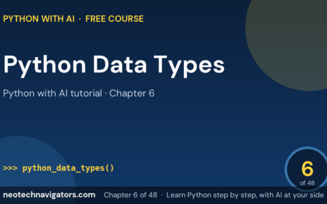 Python Data Types: str, int, float, bool, list and More - Python with AI tutorial chapter 6