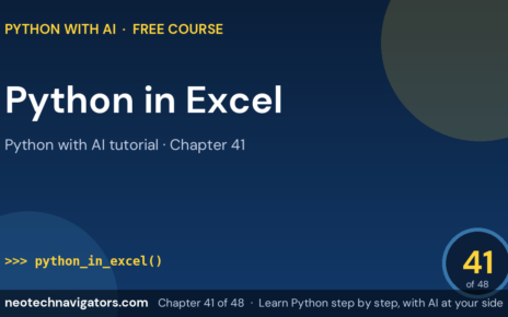 Python in Excel: Use the PY Function for Data Analysis - Python with AI tutorial chapter 41