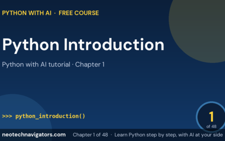 Python Introduction: What Is Python and Why Learn It - Python with AI tutorial chapter 1
