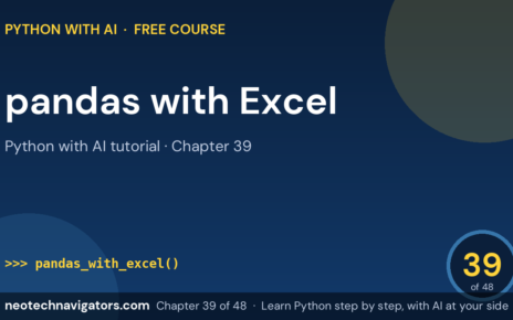 Python pandas: Read and Write Excel and CSV Files - Python with AI tutorial chapter 39